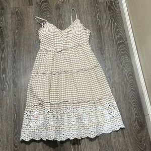Gingham Patterned Dress